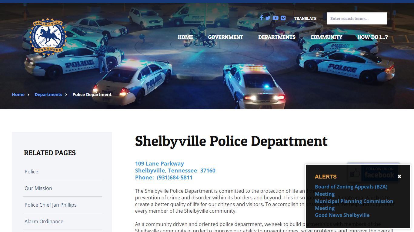 Shelbyville Police Department